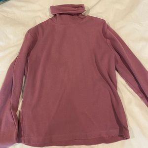 Purple turtleneck